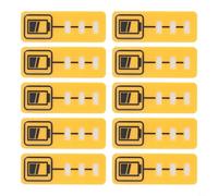 For DeWalt DCB200 Battery Key Sticker Label, 10-Pack, Yellow, For 18V/14.4V DCB182/DCB140 Lithium Batteries