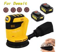 For Dewalt DCW210N 18V Random Orbital Sander 5"+Dust Bag+Disc+2Battery