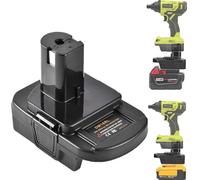 for Dewalt to Ryobi Battery Adapter,for Dewalt 20V to Ryobi 18V Adapter with 5V 2.1A MAX USB Charge,Battery Adapter Converter Converts to Dewalt 20V Batteries for Ryobi 18V Converter Power Tools