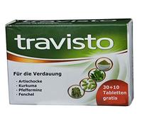 For digestion, Travisto, 40 tablets, artichoke, peppermint, caraway, turmeric, digestive enzymes complex, digestive