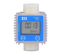 For Digital K24 Turbine Oil Fuel Flow Meter Gauge Lcd Fuel Flow Meter Chemicals Water Sea Liquid