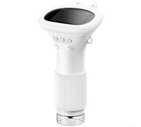 for Digital Microscope 100X Magnification Portable Handheld Kids Science Toy with HD IPS Screen for Plant Insect Coin Inspection 14.4cm White(white)