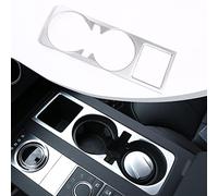 For Discovery 5 3.0 V6 2017 Center Console Cup Holder Cover Trim ABS Matte Chrome Interior Accessories