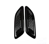 For Discovery For Sport For LR4 For Range For Rover For Evoque For Vogue 2pcs Car Hood Air Vent Outlet Wing Trim Bonnet Intake ventilation hose( Black Without Logo)