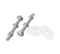 for Diving Board Stainless Set White Two-Hole Bolts Set with Red/Black Rubber Washers Hex Nuts Carriage for Deluxe Diving Boards - 304 Mounting Steel Residential Plastic Hardware (148 chars)