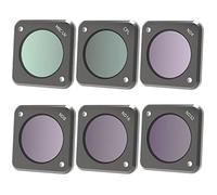 For DJI Action 2 Filter Camera CPL UV ND SART NDPL NIGHT Filters Aluminium Optical Glass Lens for DJI OSMO Action 2 Accessories Drone accessories (Color : 6IN1)