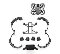 for DJI Avata 360 Drone Protective Cover Bumper Ring, Landing Gear, Flight Tail Rear Wing,Snap-On Design (full black set)