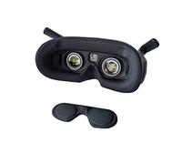 For DJI AVATA Goggles 2 Foam Pad Sponge Eye Pad Mask Comfortable Sponge Foam Padding Lens Protection Cover Face Cover (black+ protective cover)