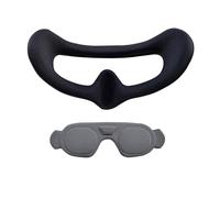 For DJI AVATA2 Goggles 3 Aviation Glasses Special Light Edition Mask Forehead Back Brain Protective Cushion Modified Comfort Accessories(Black Mask + Protective Cover)
