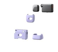 For DJI Mic Mini, Silicone Protective Case Anti Scratch Drop Protection Cover, Mic Mini Charge Dock/Microphone/Transmitter Portable Soft Shell (1TX+1 RX Set Purple)