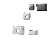 For DJI Mic Mini, Silicone Protective Case Anti Scratch Drop Protection Cover, Mic Mini Charge Dock/Microphone/Transmitter Portable Soft Shell (1TX+1 RX Set Grey)