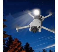 For DJI Mini 4 Pro Ultra Bright Night Flight Light 180-degree Adjustable LED Searchlight with 3 Light Modes Black