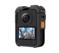 For DJI OSMO 360,Multifunctional Aluminum Alloy Protective Frame Anti Impact Lightweight Bezel, Sport Camera OSMO 360 Expansion Adapter with Lens Cap (Black)