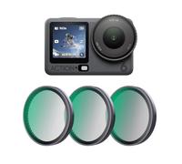 For DJI Osmo ACTION 6, Optical Filter CPL Polarizing Dimmer ND8/16/32/64 Set Black Mist 1/4 Filter, Osmo ACTION 6 Lens Light Reduction Protective Film. (ND8+ND16+ND32)