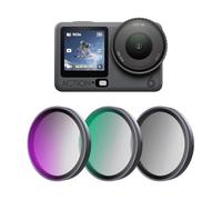For DJI Osmo ACTION 6, Optical Filter CPL Polarizing Dimmer ND8/16/32/64 Set Black Mist 1/4 Filter, Osmo ACTION 6 Lens Light Reduction Protective Film. (CPL+ND16+BlackMist 1/4)