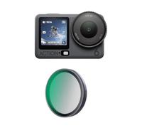 For DJI Osmo ACTION 6, Optical Filter CPL Polarizing Dimmer ND8/16/32/64 Set Black Mist 1/4 Filter, Osmo ACTION 6 Lens Light Reduction Protective Film. (ND16)