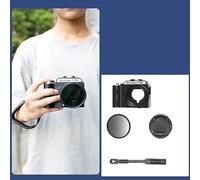 For DJI OSMO ACTION5 Pro, 3D Printed Grip Portable Handle Ergonomic Non Slip Holder, Sport Camera ACTION4 / 3 Handheld Extended Frame with UV Filter+Lens Cap+ Wrist Strap (Black ACTION5 Pro)
