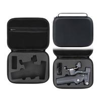 for DJI Osmo Mobile 8 Storage Bag Carrying Case Anti-Pressure Waterproof PU Protective Cover Hard Case Portable Travel Organizer OM8 Gimbal Stabilizer Accessories (Black)