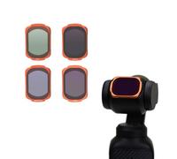 For DJI Osmo Pocket 4,Optical Filter Kit ND8/16/32/64 Polarizing Dimmer CPL Nano Coating,Pocket 4 BlackMist1/4 UV Filter (CPL+ Macro 10X + ND8 + ND32)