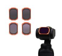 For DJI Osmo Pocket 4,Optical Filter Kit ND8/16/32/64 Polarizing Dimmer CPL Nano Coating,Pocket 4 BlackMist1/4 UV Filter (ND8+ND16+ND32+ND64)