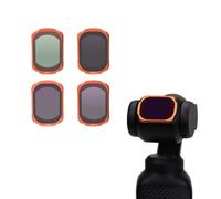 For DJI Osmo Pocket 4,Optical Filter Kit ND8/16/32/64 Polarizing Dimmer CPL Nano Coating,Pocket 4 BlackMist1/4 UV Filter (CPL+ND8+ND16+ND32)