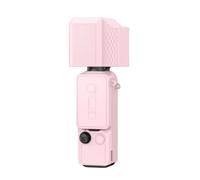 For DJI Osmo Pocket 4 Pro 4-Piece Silicone Protective Kit, Full Coverage Body, Lens, Screen & Handle Cover with Anti-Loss Strap (Pink)