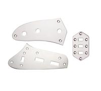 For Do-pro Guitar Control Plate Kit Upper Control Plate Lower Control Plate Pickup Selector Switch Plate For Fen-der For Ja-guar Guitar(Chrome)