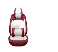 For Dodge For Caravan Car Seat Covers | For Challenger For Charger For Caliber Car Seat Cover Protection Cushion(White red 5 Seat B)