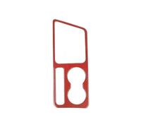 For Dodge For Challenger 2009 2010 2011 2012 2013 2014 Car Interior Gear Cup Holder Panel Decoration Cover POMPOMPUR(Red carbon friber)