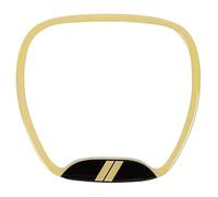 For Dodge For Charger For Challenger 2015 Up For Dodge For Durango 2014 Up Car Interior Steering Wheel Center Decoration Cover Car Steering Wheel Cover(Yellow)