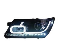 For Dodge For Jcuv For Journey 2009-2015 Led Headlight Led Drl Hid Angel Eye Bi Xenon Beam Head Light Lens Cover(No Bulb)