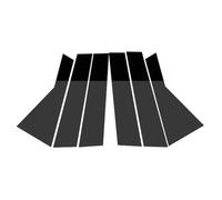 for Dodge for Journey 2009-2020 6pcs Car Window Pillar Posts Glossy Black BC Column Trim Decal Cover WEFOLEN