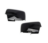 For Dodge For RAM 1500 2009 2010 2011 2012 2013 2014 2015 2016 2017 2018 Side Mirror Cover ABS Electroplated Left And Right Door Mirror Casing 68231242Am 68096198Ah 68231243Aa(Bright Black-A Pair)