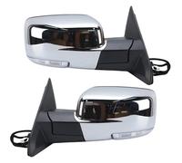 For Dodge For Ram 1500 2500 3500 2013-2018 Car Power Folding Dual Lamps Heated Side Rearview Mirror Assembly(1 pair)