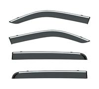 for Dodge for Ram 1500 Dt Mk5 2019-2022 Car Window Visor Vent Wind Deflectors Visors Rain Guard Shades Door Wind Covers Protector(PC Stainless Steel)