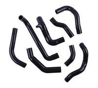for Dodge for Stealth 6G72 3.0L V6 Silicone Turbo Intercooler Hose Tube Pipe Kit Car Air Intake Air Box Intake Hose(Black)