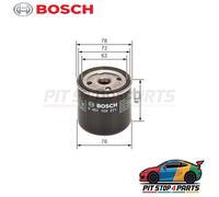 For Dodge Stratus Oil Filter Bosch 0451103271 80.5 mm High Performance 1995-2001
