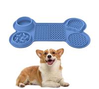 For Dogs - Dog Lick Pads, 6-in-1 Partition Design With Food-grade Silicone | 5 Large Suction Cup Designs Pet Feeding Pad Various Texture Designs For Healthy Eating Habits | Puppy Eating Mat