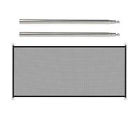 for Dogs | Folding Barrier No Drilling Inside Fabric Mesh - Adjustable Net for Puppies Cats Small Medium Living Room Bedroom Bathroom Kitchen Hallways Stays