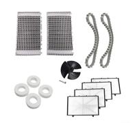 For Dolphin Pool Cleaner Component Replacement Set for DX3 M200 Robotic Cleaners Includes Brushes Belts Climbing Wheels and Impeller