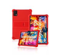 For DOOGEE T30S/DOOGEE T30SE/Doogee T30 Pro/DOOGEE T30 Ultra/DOOGEE T40/DOOGEE T35/DOOGEE T30E 11 inch, yystao Kids Skin-Friendly Soft Silicone Tablet Case, Adjustable Stand (Red)