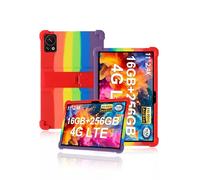 For DOOGEE T30S/DOOGEE T30SE/Doogee T30 Pro/DOOGEE T30 Ultra/DOOGEE T40/DOOGEE T35/DOOGEE T30E 11 inch, yystao Kids Skin-Friendly Soft Silicone Tablet Case, Adjustable Stand (Rainbow)