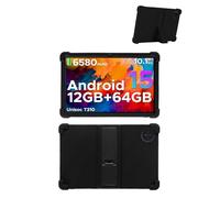 for Doogee Tab A9 Case 10 Inch, Soft Silicone Kids Friendly Tablet Cover with Adjustable Stand for DOOGEE 10 Inch Tablet Case, Drop-Proof (Black)
