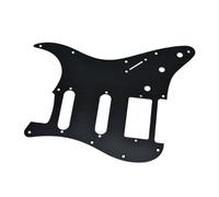 For Dopro 11-Hole Aluminum Anodized Modern Style For Strat For HSS Guitar Pickguard Scratch Plate Fender(Schwarz)