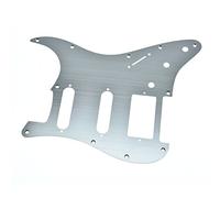 For Dopro 11-Hole Aluminum Anodized Modern Style For Strat For HSS Guitar Pickguard Scratch Plate Fender(Silver)
