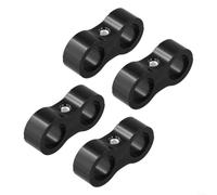 for Double Hole Hose Clamp 8AN Aluminum Alloy Black for Double