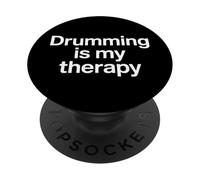 For Drummers Who Believe Drumming Is My Therapy Music Fans PopSockets Adhesive PopGrip