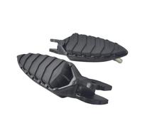 For Du&cati 1200 x version. Motorcycle small foot pedal rubber pad before and after the spring(Left and Right Silver)