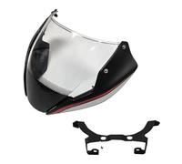 For Du&cati Monster 797 821 1200S 2014-2016 Motorcycle Windshield Smoke Deflector With Bracket Mounting Screws(Black Red Silver)