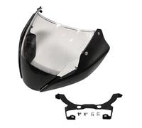 For Du&cati Monster 797 821 1200S 2014-2016 Motorcycle Windshield Smoke Deflector With Bracket Mounting Screws(Matte Black)